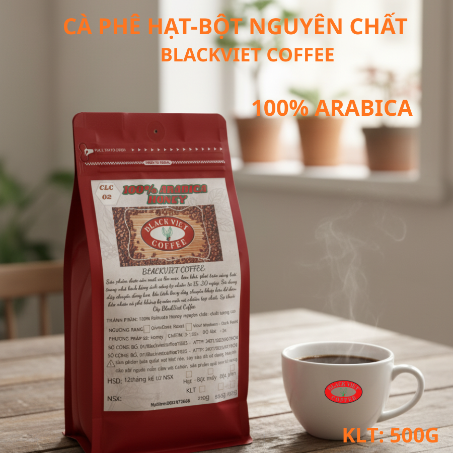 100% ARABICA -PHA PHIN(250G-500G- 1000G)- HẠT